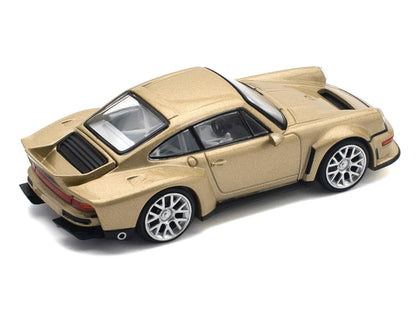 Singer DLS Turbo Gold Metallic 1/64 Diecast Model Car by Pop Race