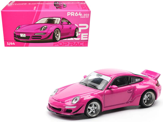 RWB 997 Pink 1/64 T&y Diecast Model Car by Pop Race