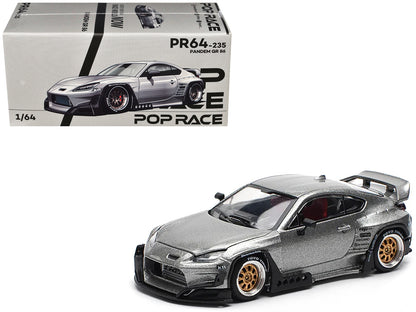 T&yota Pandem GR86 Silver Metallic 1/64 T&y Diecast Model Car by Pop Race