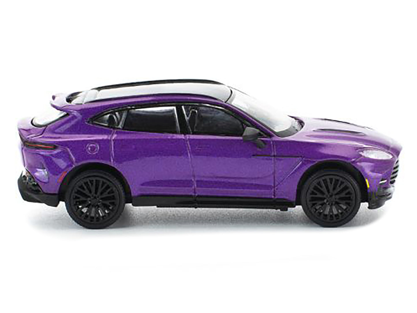 Aston Martin DBX 707 Storm Purple Metallic with Black Top 1/64 Diecast Model Car by Pop Race