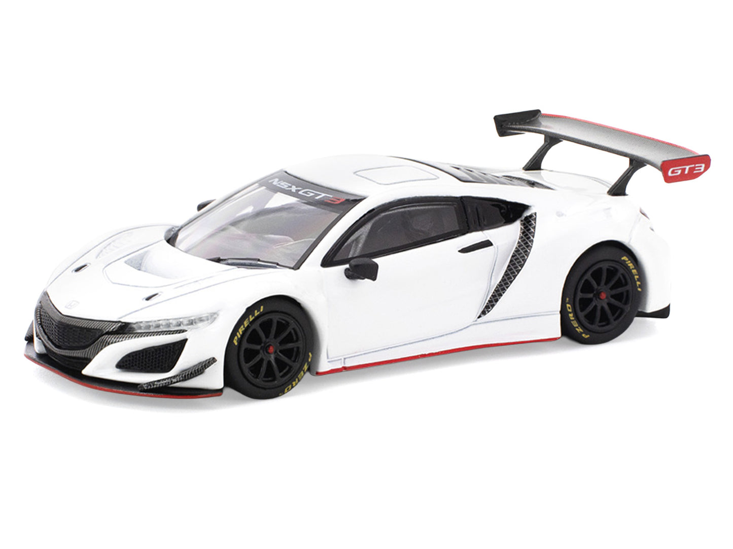 Honda NSX GT3 EVO22 White 1/64 Diecast Model Car by Pop Race