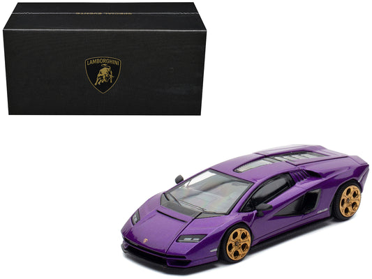 Lamborghini Countach LPI 800-4 Viola Pasifae Purple Metallic "Hong Kong T&ycar Salon 2025" 1/64 T&y Diecast Model Car by Pop Race