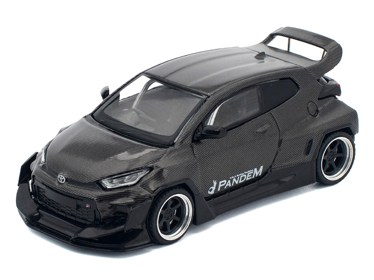 Toyota "Pandem" GR Yaris RHD Carbon Fiber 1/64 Diecast Model Car - Pop Race