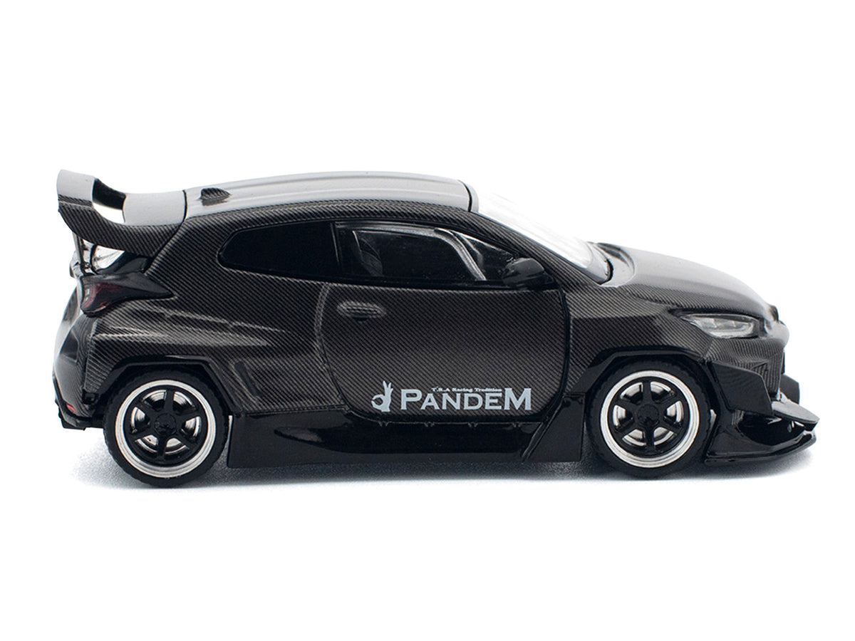 Toyota "Pandem" GR Yaris RHD Carbon Fiber 1/64 Diecast Model Car - Pop Race