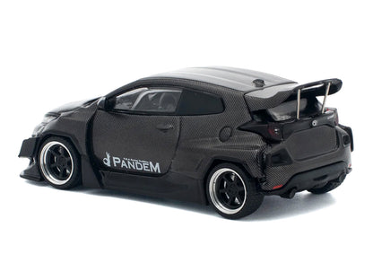Toyota "Pandem" GR Yaris RHD Carbon Fiber 1/64 Diecast Model Car - Pop Race