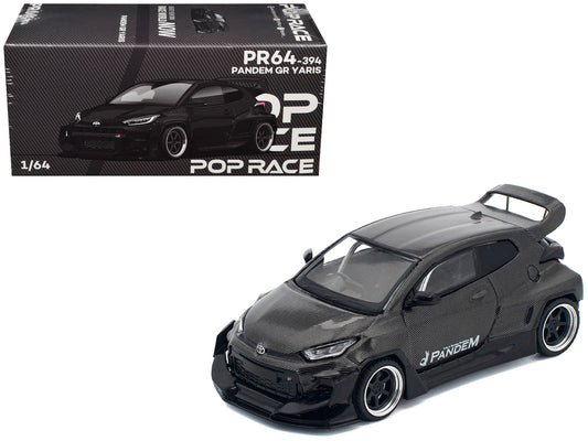 Toyota "Pandem" GR Yaris RHD Carbon Fiber 1/64 Diecast Model Car - Pop Race