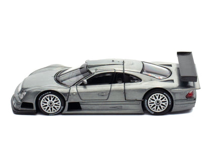 Mercedes-Benz CLK GTR Raw Metal 1/64 Diecast Model Car - Pop Race