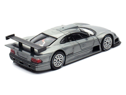 Mercedes-Benz CLK GTR Raw Metal 1/64 Diecast Model Car - Pop Race