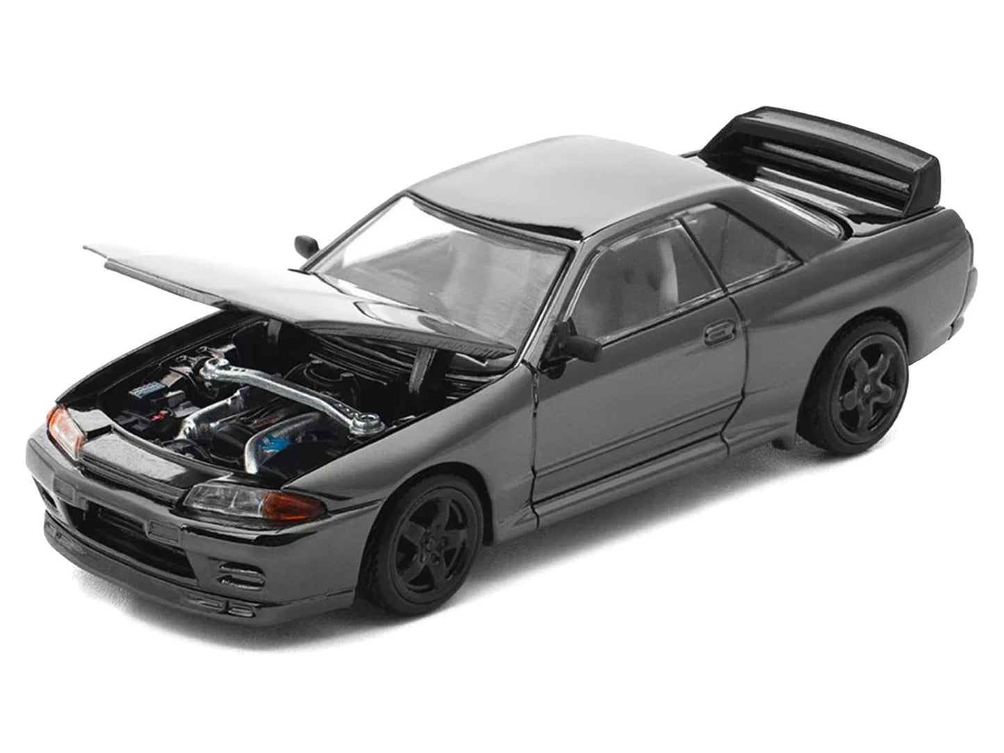 GTR R32 RHD (Right Hand Drive) Dark Chrome "The Dark Chrome Series" 1/64 Die Cast Model Car by Pop Race T&y