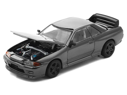 GTR R32 RHD (Right Hand Drive) Dark Chrome "The Dark Chrome Series" 1/64 Die Cast Model Car by Pop Race T&y