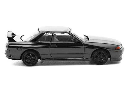 GTR R32 RHD (Right Hand Drive) Dark Chrome "The Dark Chrome Series" 1/64 Die Cast Model Car by Pop Race T&y