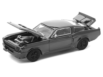 Shelby Mustang GT500 Dark Chrome "The Dark Chrome Series" 1/64 Die Cast Model Car by Pop Race T&y