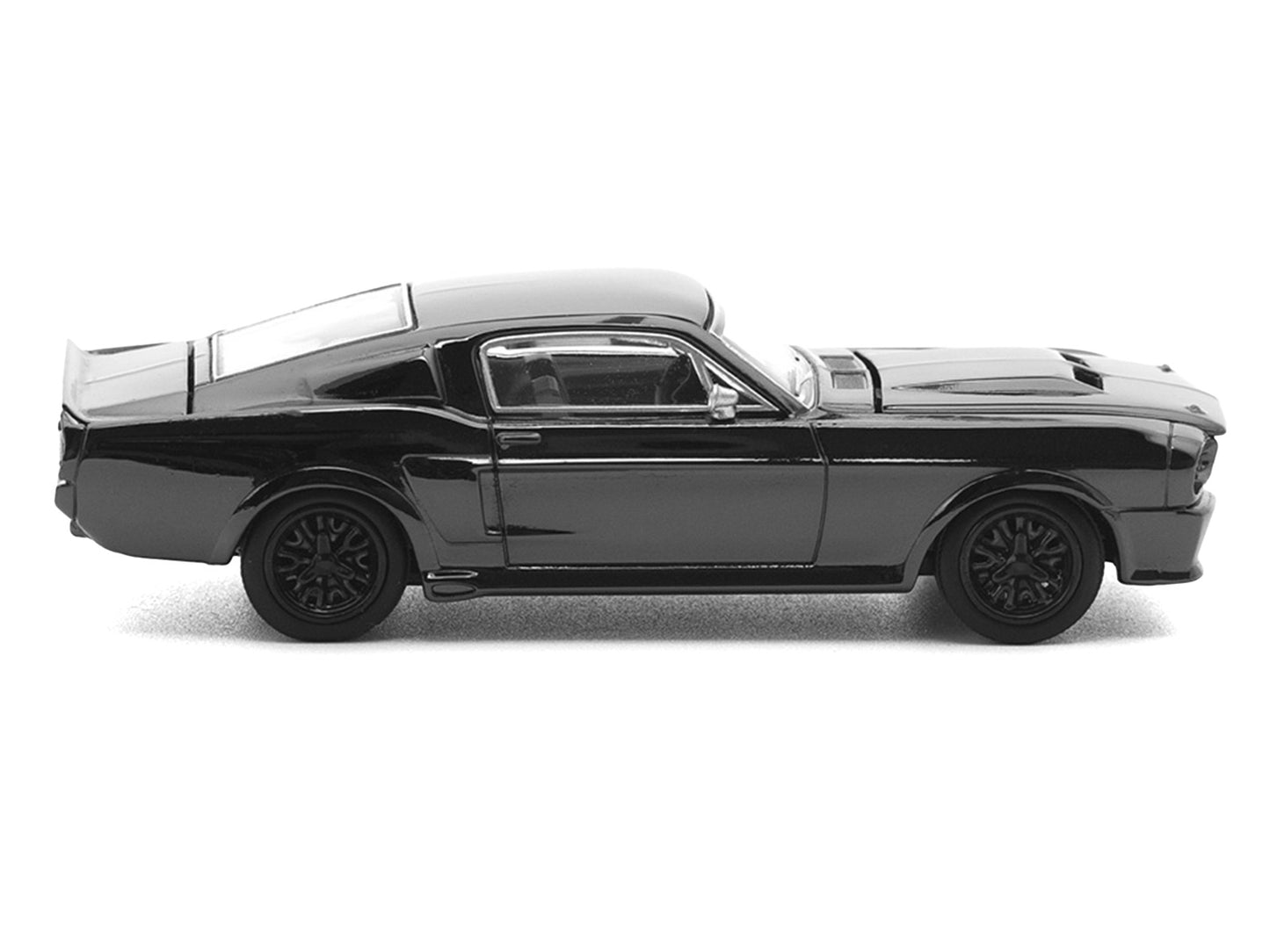 Shelby Mustang GT500 Dark Chrome "The Dark Chrome Series" 1/64 Die Cast Model Car by Pop Race T&y