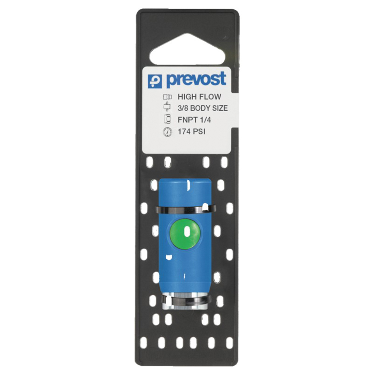 Prevost ERC 071201CP Industrial Interchange Silicone-Free Regular Quick Coupler on Plate, 1/4 in, FNPT, Stainless Steel