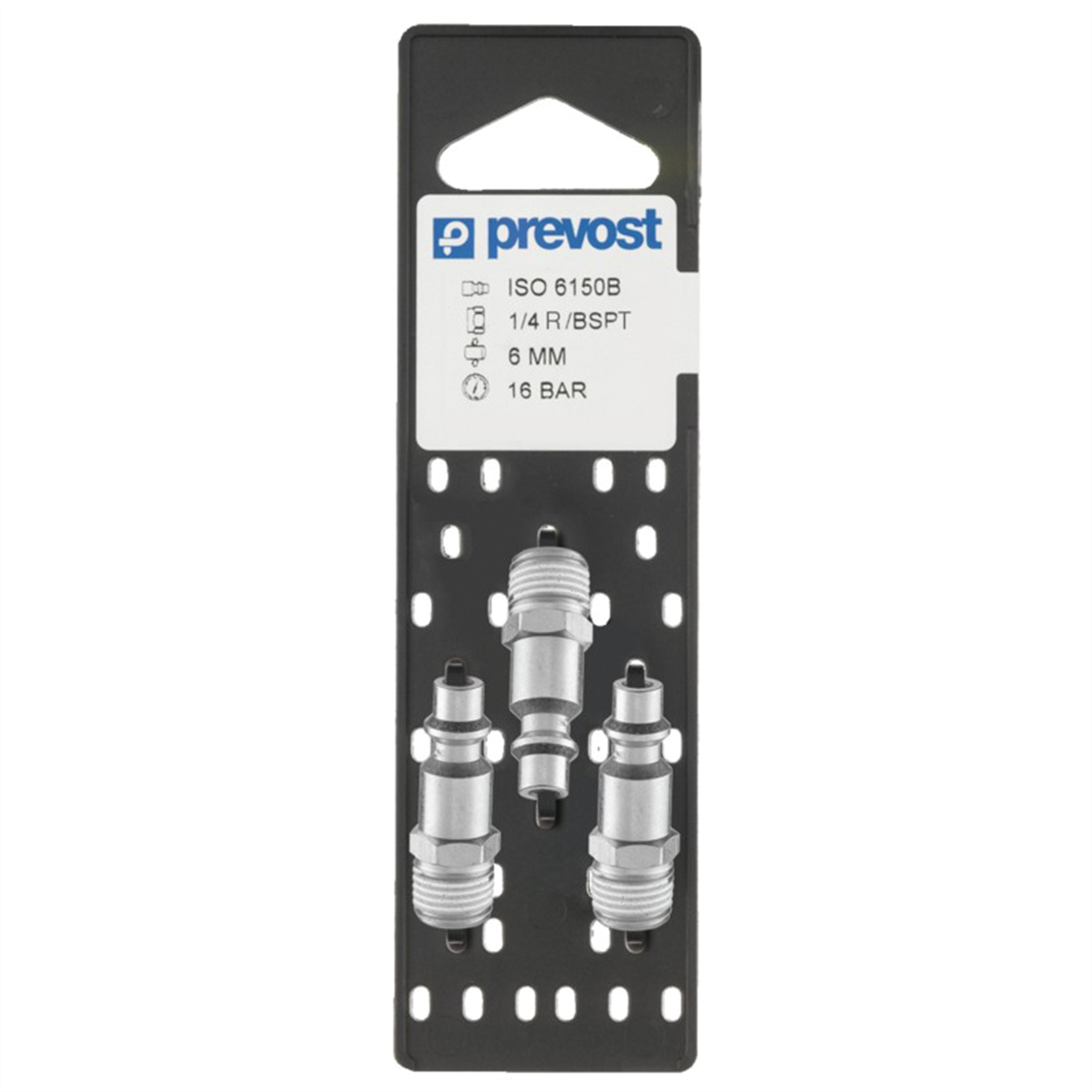 Prevost IRP 066251P3 Industrial Interchange Parallel Plug on Plate, 1/4 in, Tapered MNPT, Treated Steel