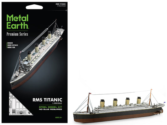 Model Kit RMS Titanic Ship (Moderate Difficulty) Steel Model by Metal Earth T&y