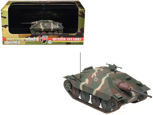 Hetzer (Starr) Tank Destroyer "Prague" (1945) German Army 1/72 T&y Diecast Model by Panzerstahl
