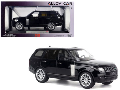 Land Rover Ranger Rover 50th Anniversary Black Metallic with Sunroof 1/18 T&y Diecast Model Car by Heimanba