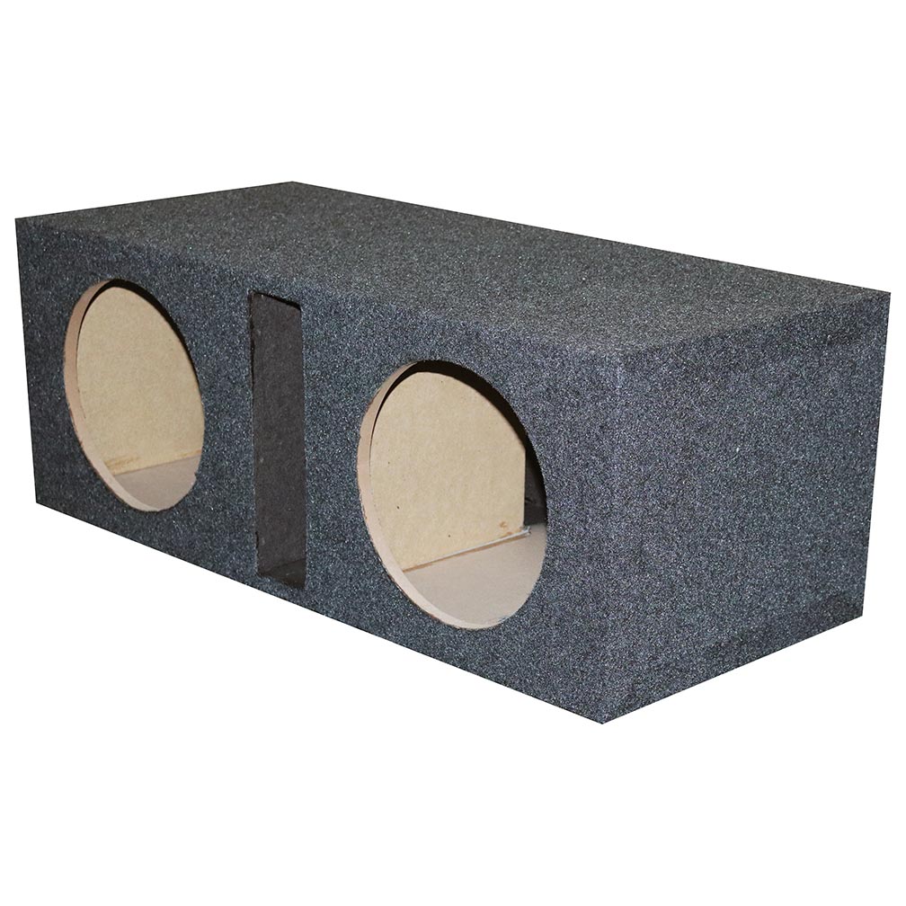QPower Dual 12" Slot-Ported Empty Woofer Enclosure