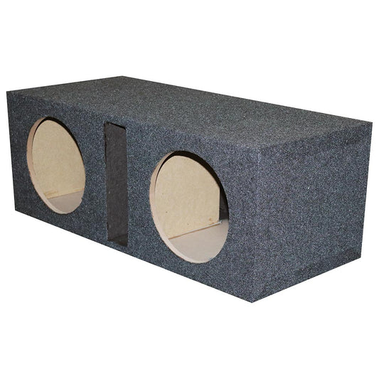 QPower Dual 12" Slot-Ported Empty Woofer Enclosure