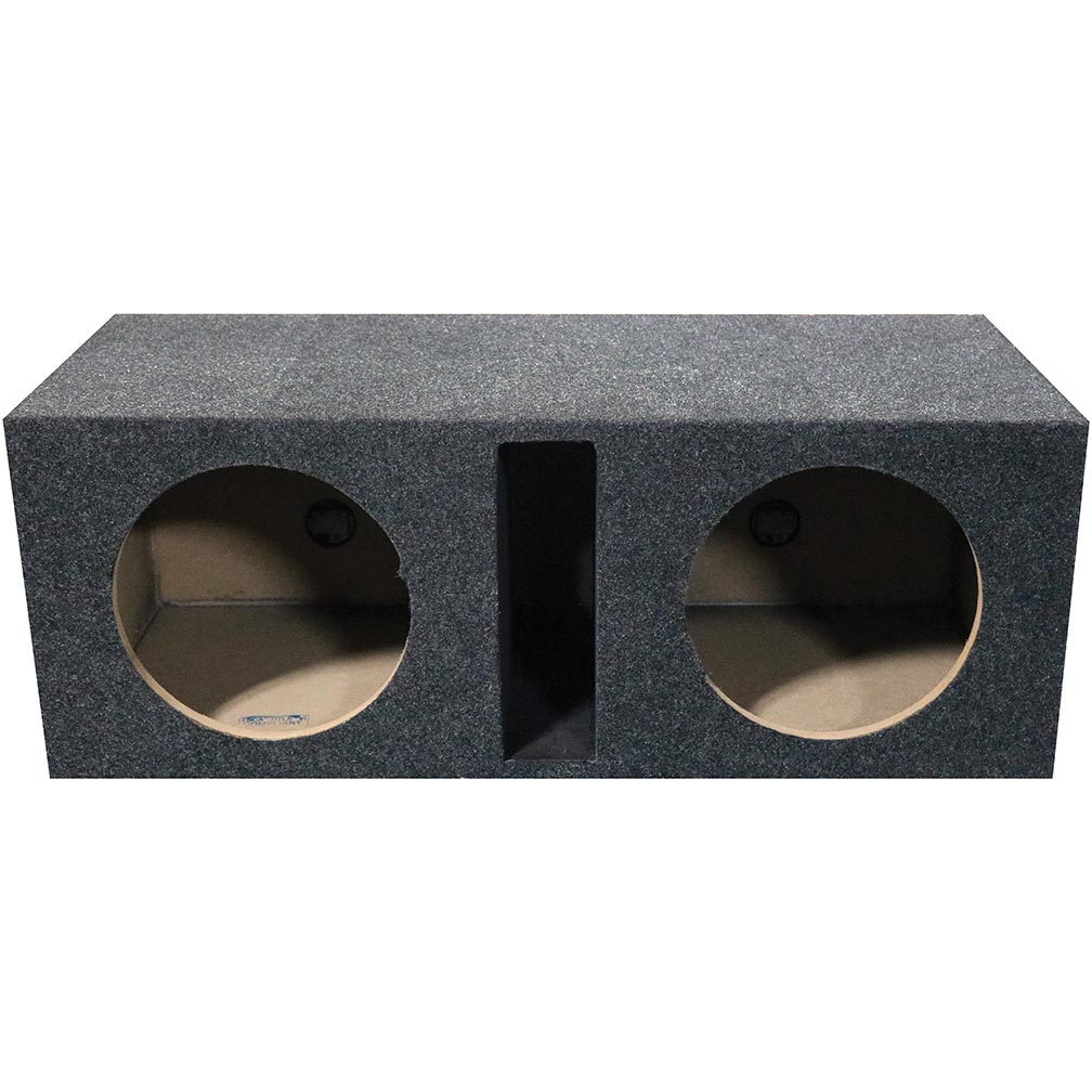QPower Dual 12" Slot-Ported Empty Woofer Enclosure