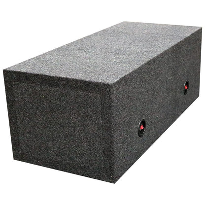 QPower Dual 12" Slot-Ported Empty Woofer Enclosure