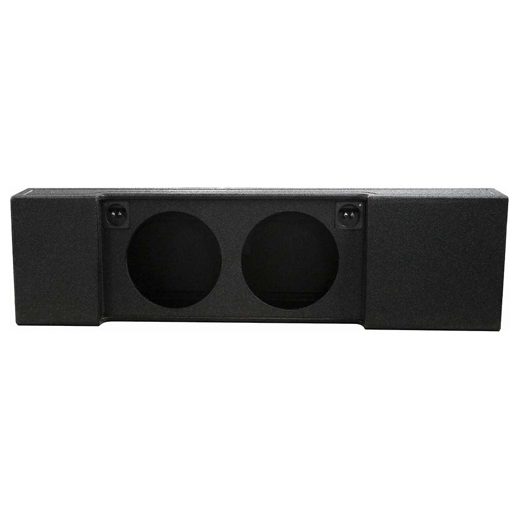 QPower "QBOMB" Ford F-Series Super Crew '09-'26 Dual 12" Vented Empty Woofer Box