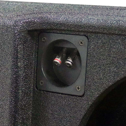 QPower "QBOMB" Ford F-Series Super Crew '09-'26 Dual 12" Vented Empty Woofer Box