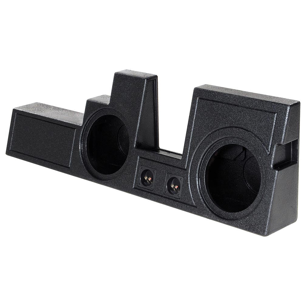 QPower "QBOMB" Ford F-Series Super Duty Crew Cab '00-'16 Dual 10" Vented Empty Woofer Box