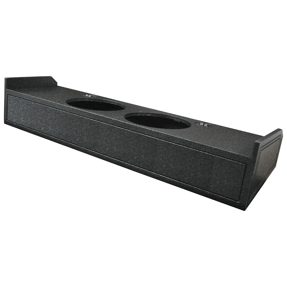 QPower Dual 10" Sealed Empty Woofer Enclosure - Ford '09-'26 F-150 Super Crew'17-'26 Ford F-250/350