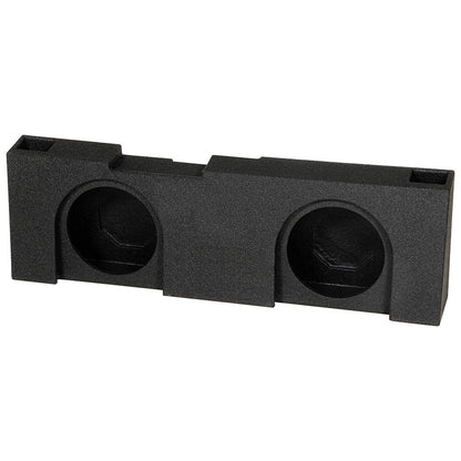 QPower "QBOMB" Chevy/GMC Crew Cab '14-'18 Dual 12" Vented Empty Woofer Enclosure