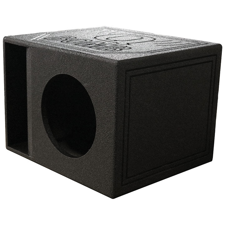QPower “QBOMB” Single 10″ Horn-Ported Empty Woofer Box
