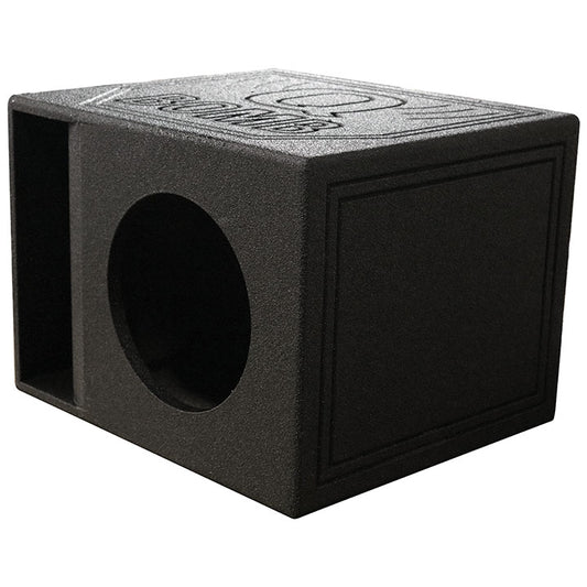 QPower “QBOMB” Single 10″ Horn-Ported Empty Woofer Box