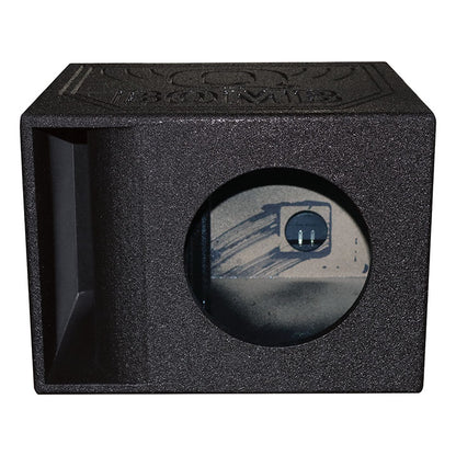 QPower “QBOMB” Single 10″ Horn-Ported Empty Woofer Box
