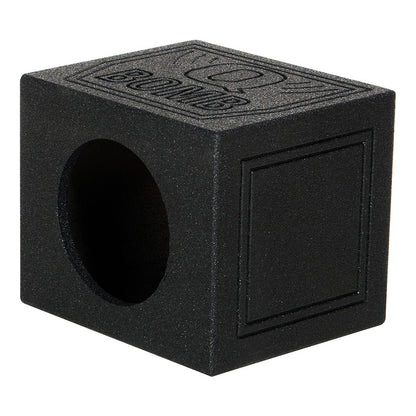 Qpower Single 10" Sealed Woofer Enclosure withh Bed Liner Spray