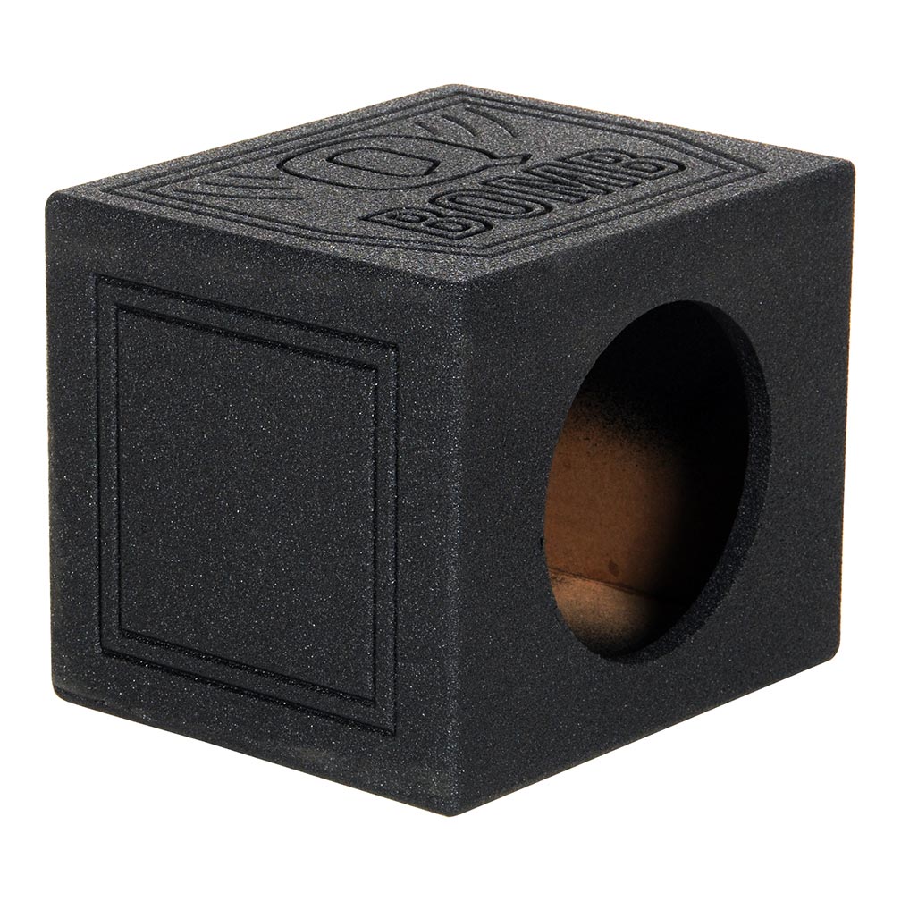 Qpower Single 10" Sealed Woofer Enclosure withh Bed Liner Spray