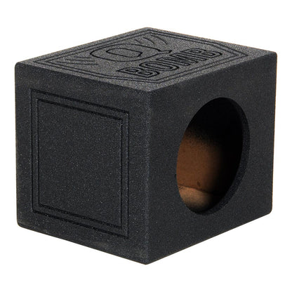 Qpower Single 10" Sealed Woofer Enclosure withh Bed Liner Spray