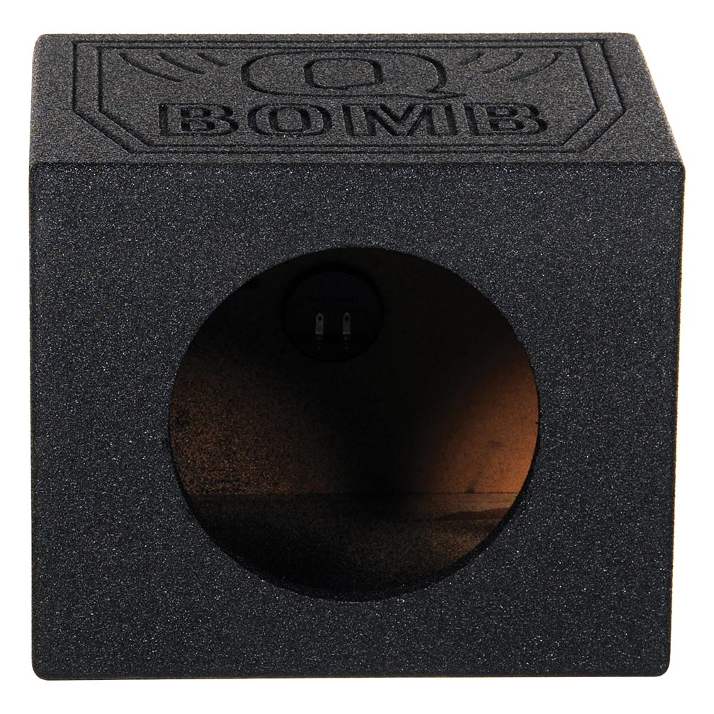 Qpower Single 10" Sealed Woofer Enclosure withh Bed Liner Spray