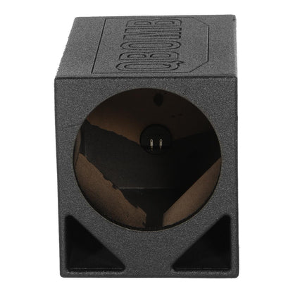 Qpower Single 12" Triangle Ported Finished w/Bed Liner