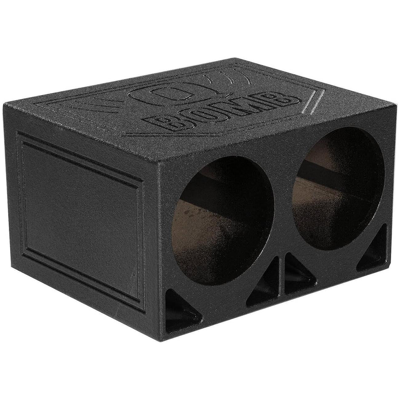 QPower “QBOMB” Dual 12″ Turbo-Ported Empty Woofer Box