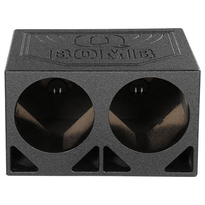 QPower “QBOMB” Dual 12″ Turbo-Ported Empty Woofer Box