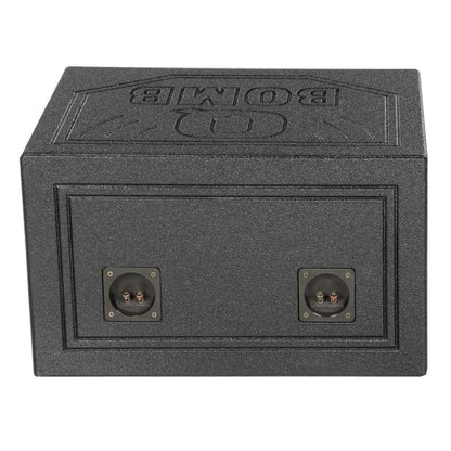 QPower “QBOMB” Dual 12″ Turbo-Ported Empty Woofer Box