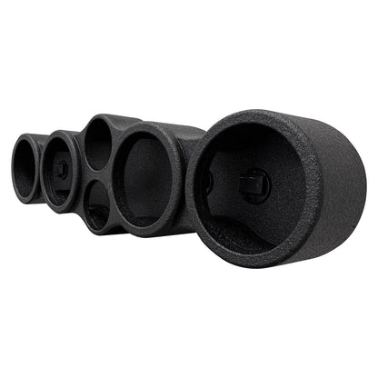 QPower “QBOMB” Sealed Empty Speaker Pod for (4) 6.5" Speakers & (2) 3" Tweeters
