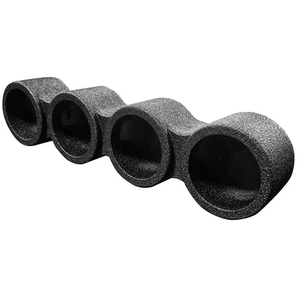 QPower “QBOMB” Sealed Empty Speaker Pod for (4) 6.5" Speakers