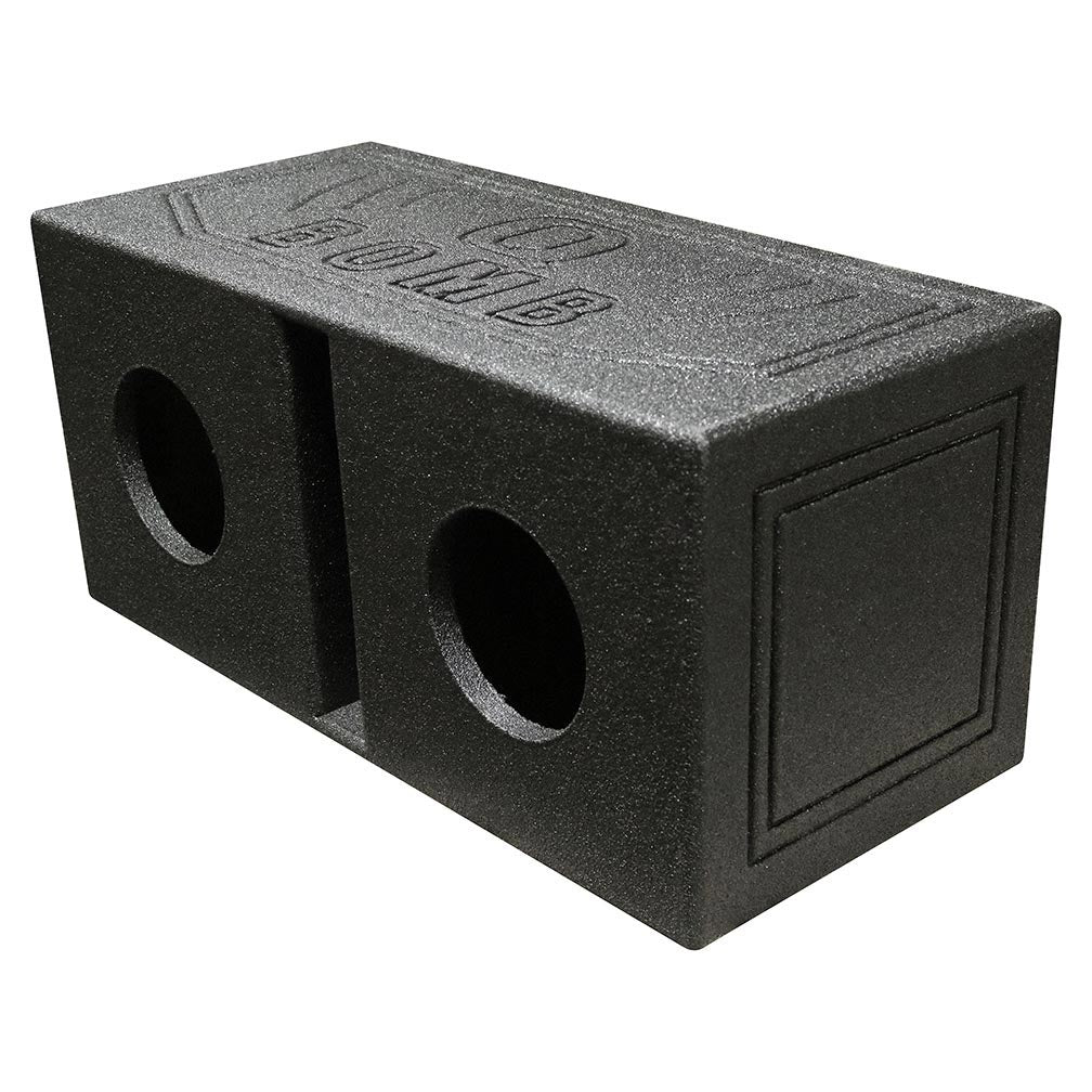 Qpower Dual 6.5" Enclosure Vented QBOMB with Spray liner