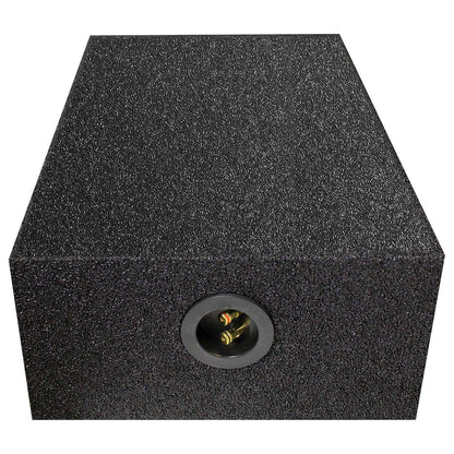 QPower "QBOMB" Single 12" Sealed Downfire or Behind Seat Empty Woofer Enclosure