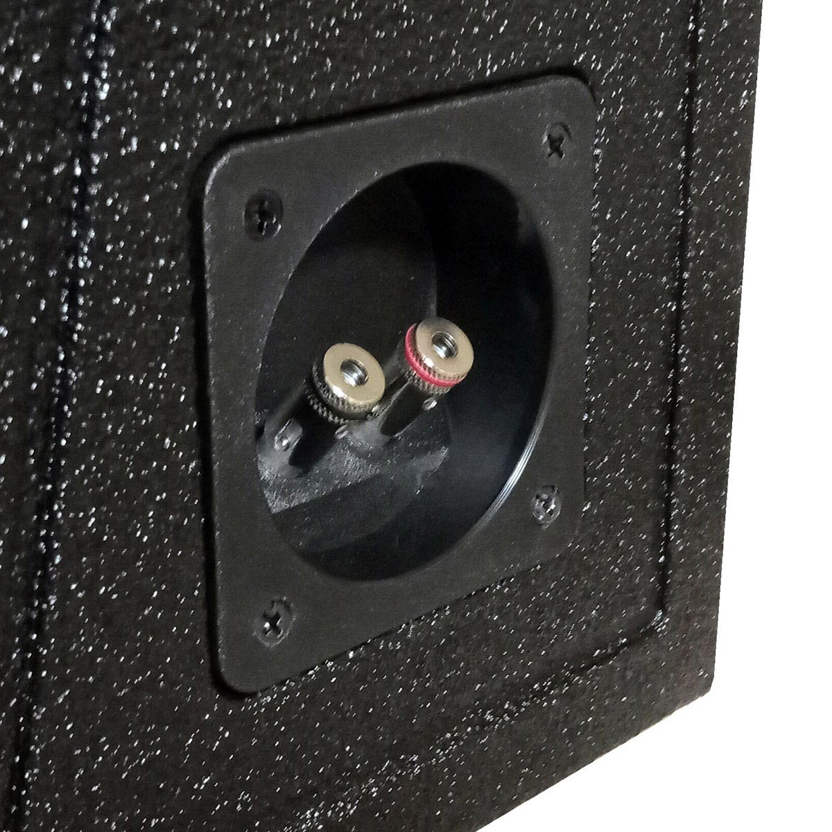 Qpower Single 10" Truck Ported SPL Empty Woofer Box with Bed Liner Spray