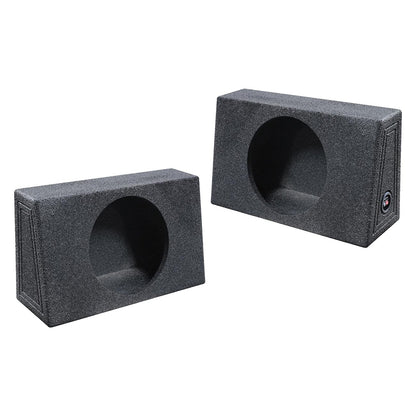 Qpower QBOMB Single 12" Empty Woofer Box Mounts behind seat