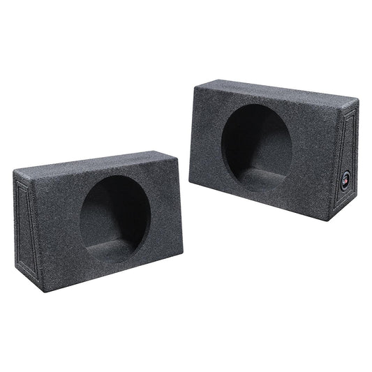 Qpower QBOMB Single 12" Empty Woofer Box Mounts behind seat