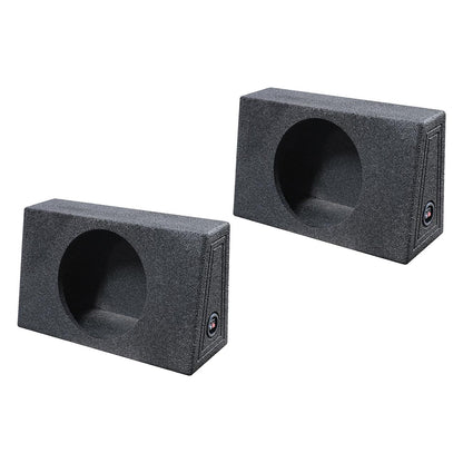 Qpower QBOMB Single 12" Empty Woofer Box Mounts behind seat